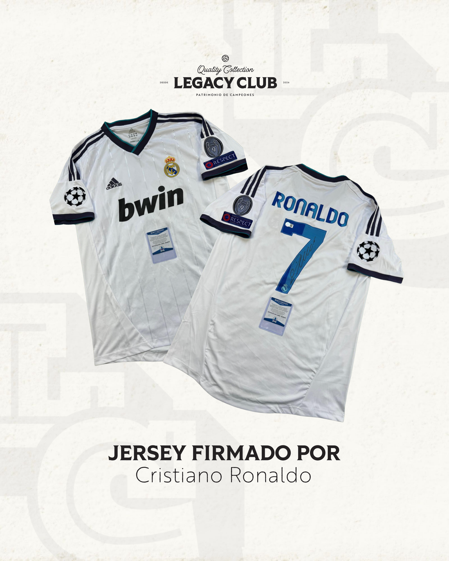 Jersey firmado Cristiano Ronaldo Real Madrid 2013
