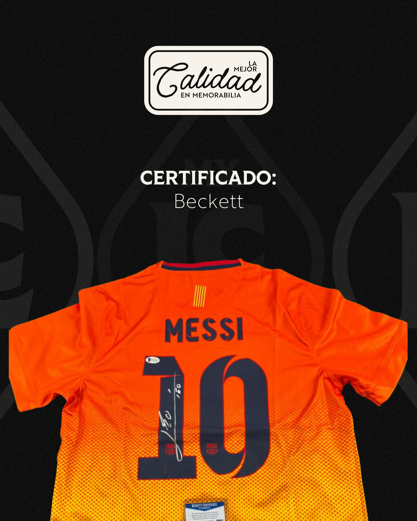 Jersey firmado Lionel Messi Barcelona Visitante 2013