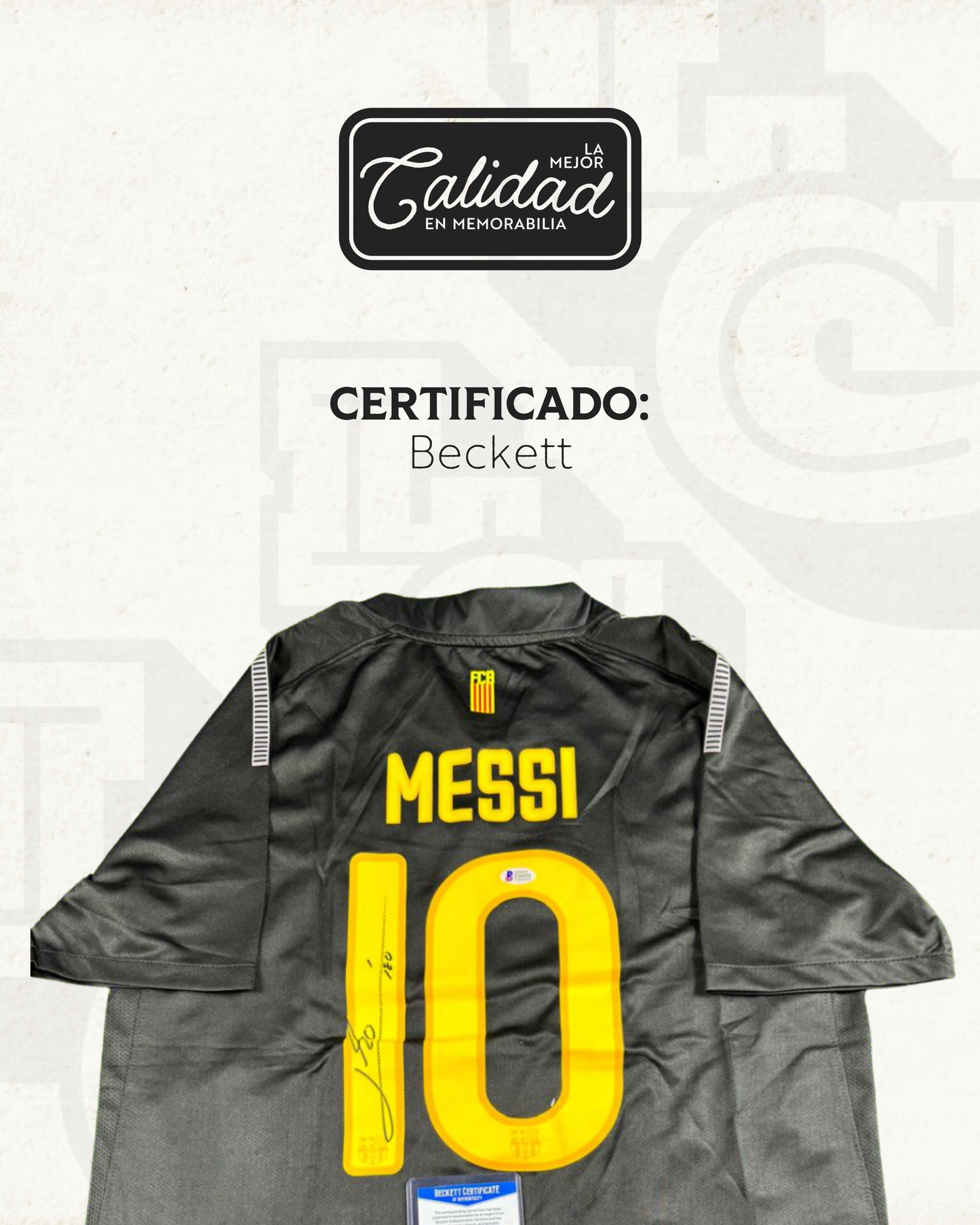 Jersey firmado Lionel Messi Barcelona Visitante 2012