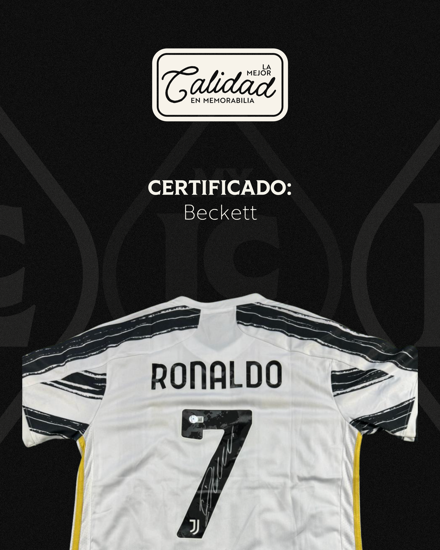 Jersey firmado Cristiano Ronaldo Juventus 2020