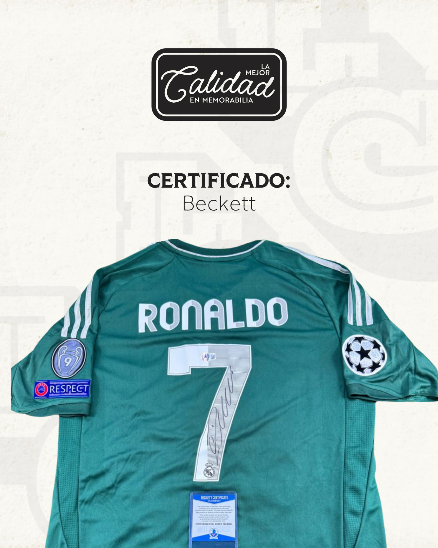 Jersey firmado Cristiano Ronaldo Real Madrid Visitante 2013