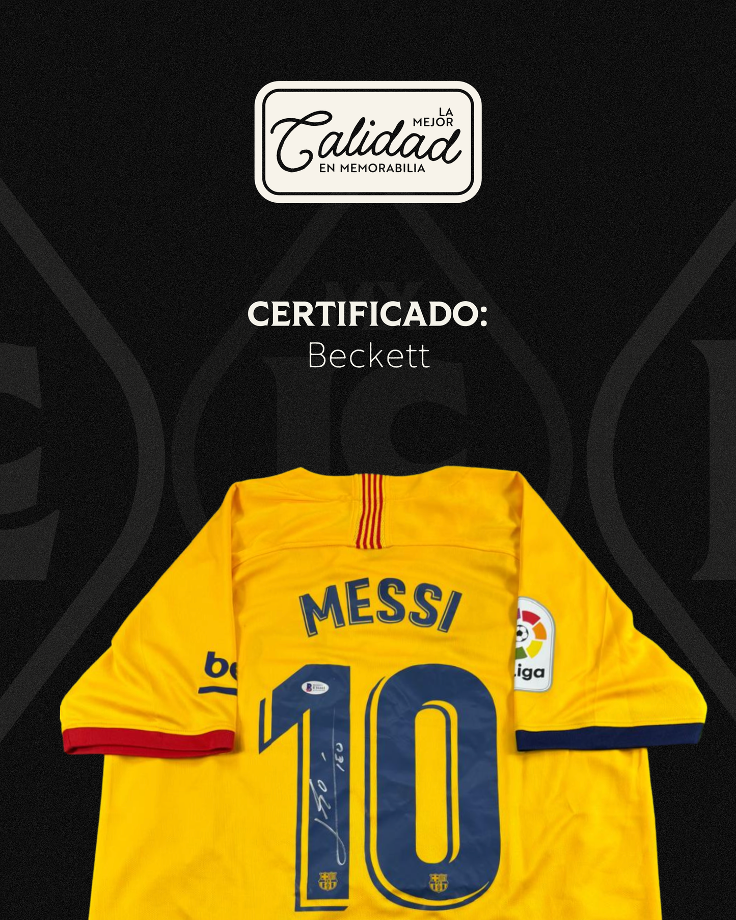 Jersey firmado Lionel Messi Barcelona Tercera Equipacion 2019