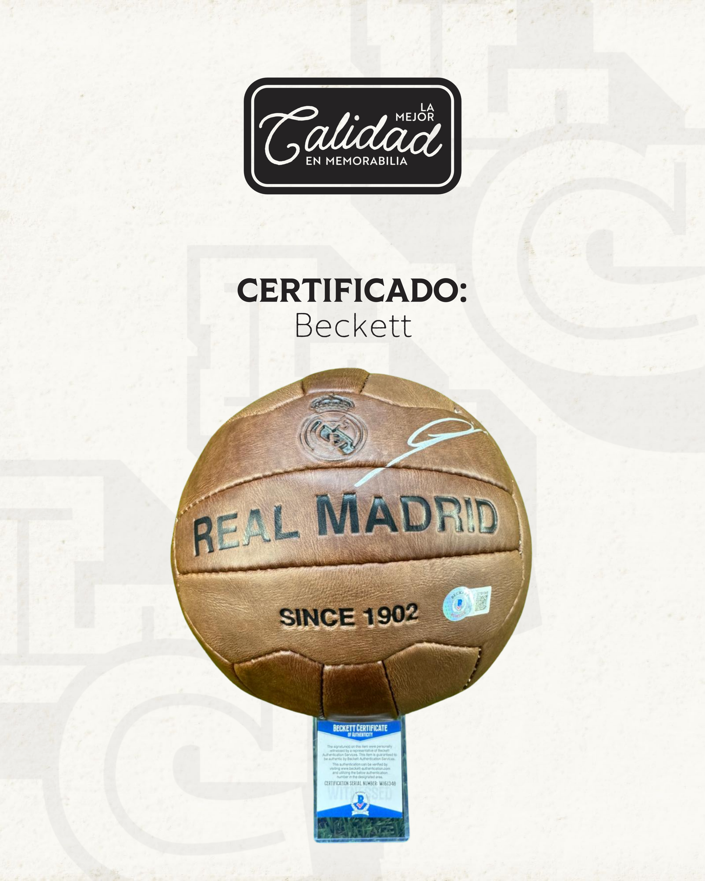 Balón frimado Zinedine Zidane Real Madrid