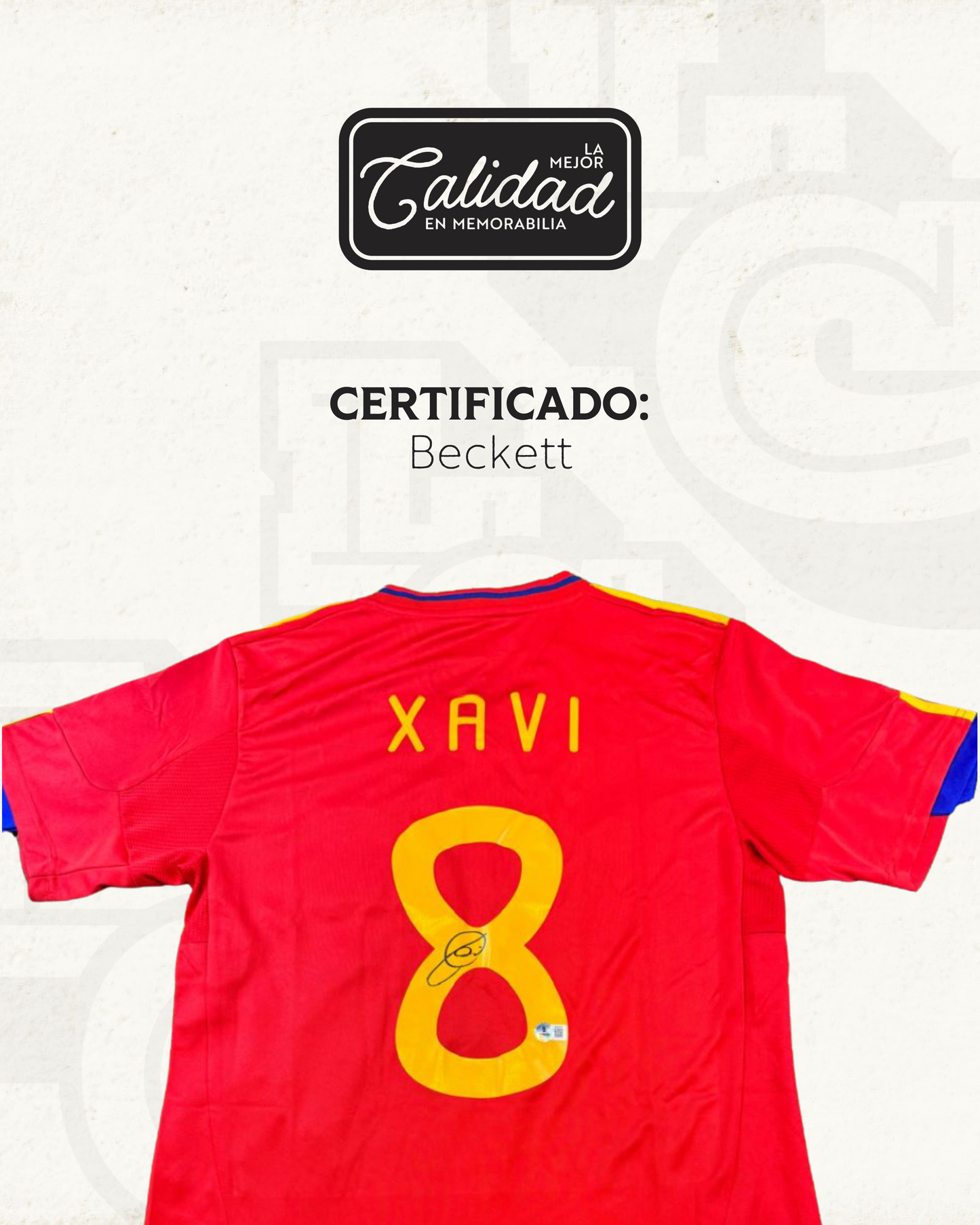 Jersey firmado Xavi Hernandez España