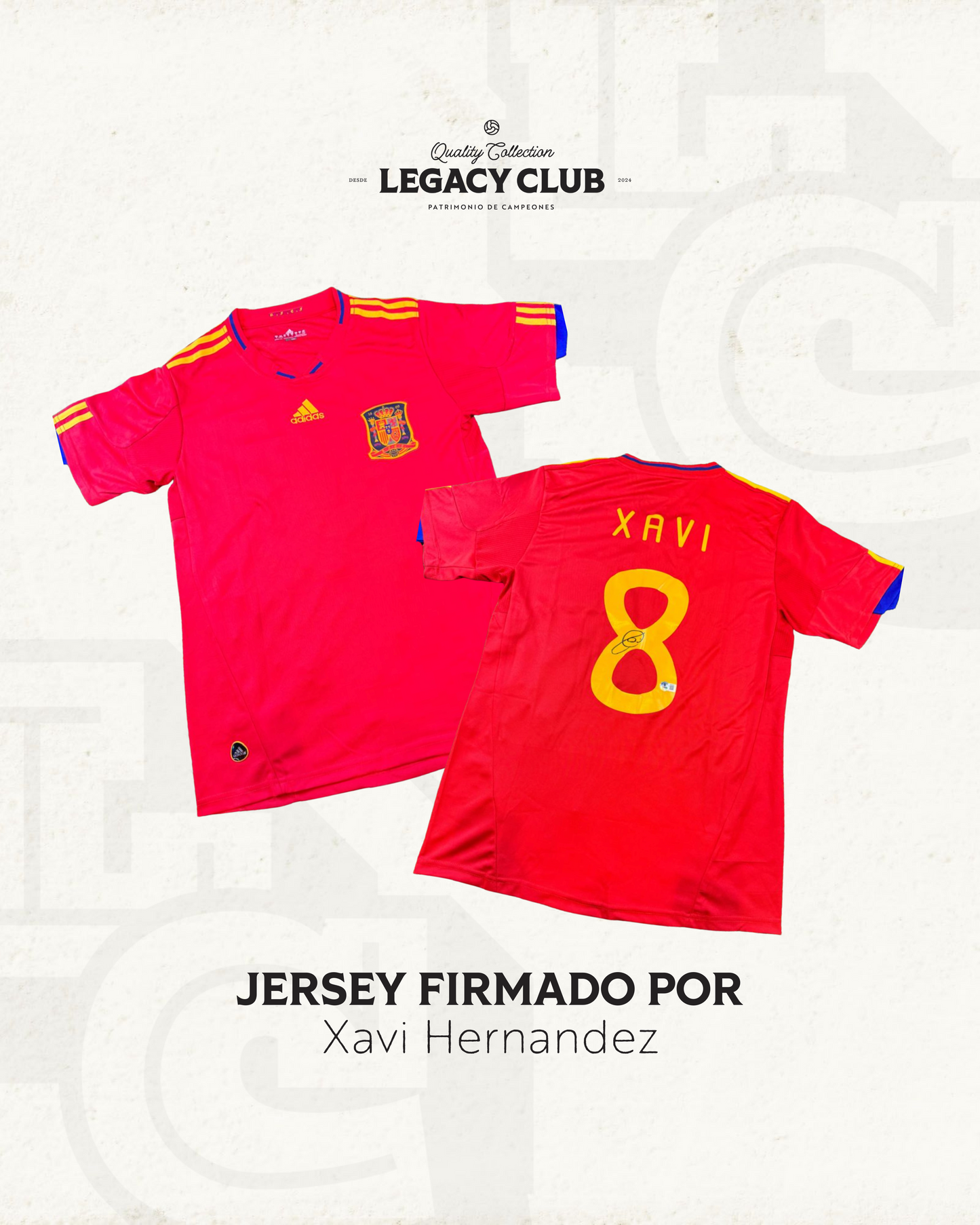 Jersey firmado Xavi Hernandez España