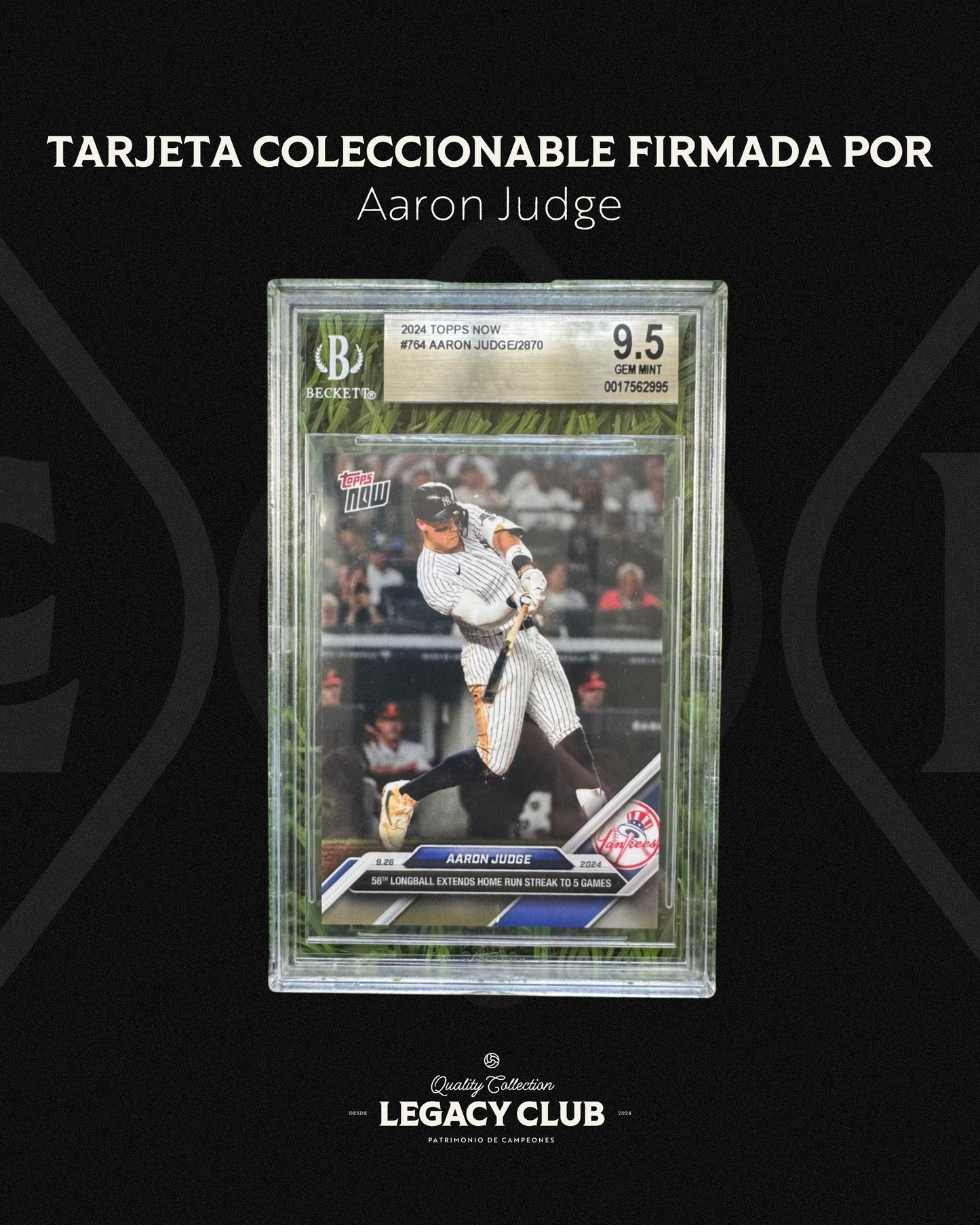 Aaron Judge Topps (BGS 9.5)
