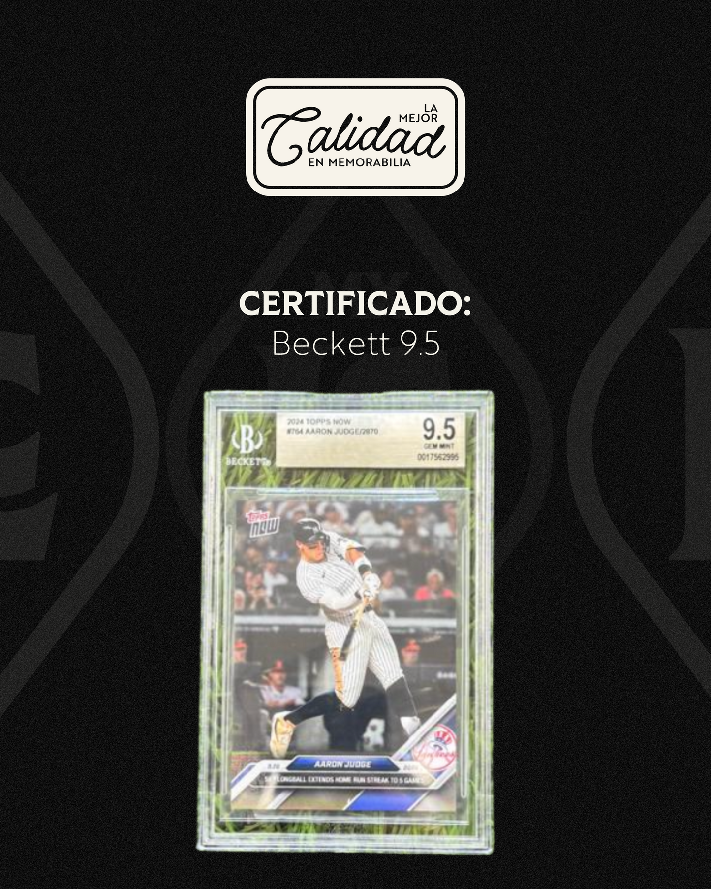 Aaron Judge Topps (BGS 9.5)