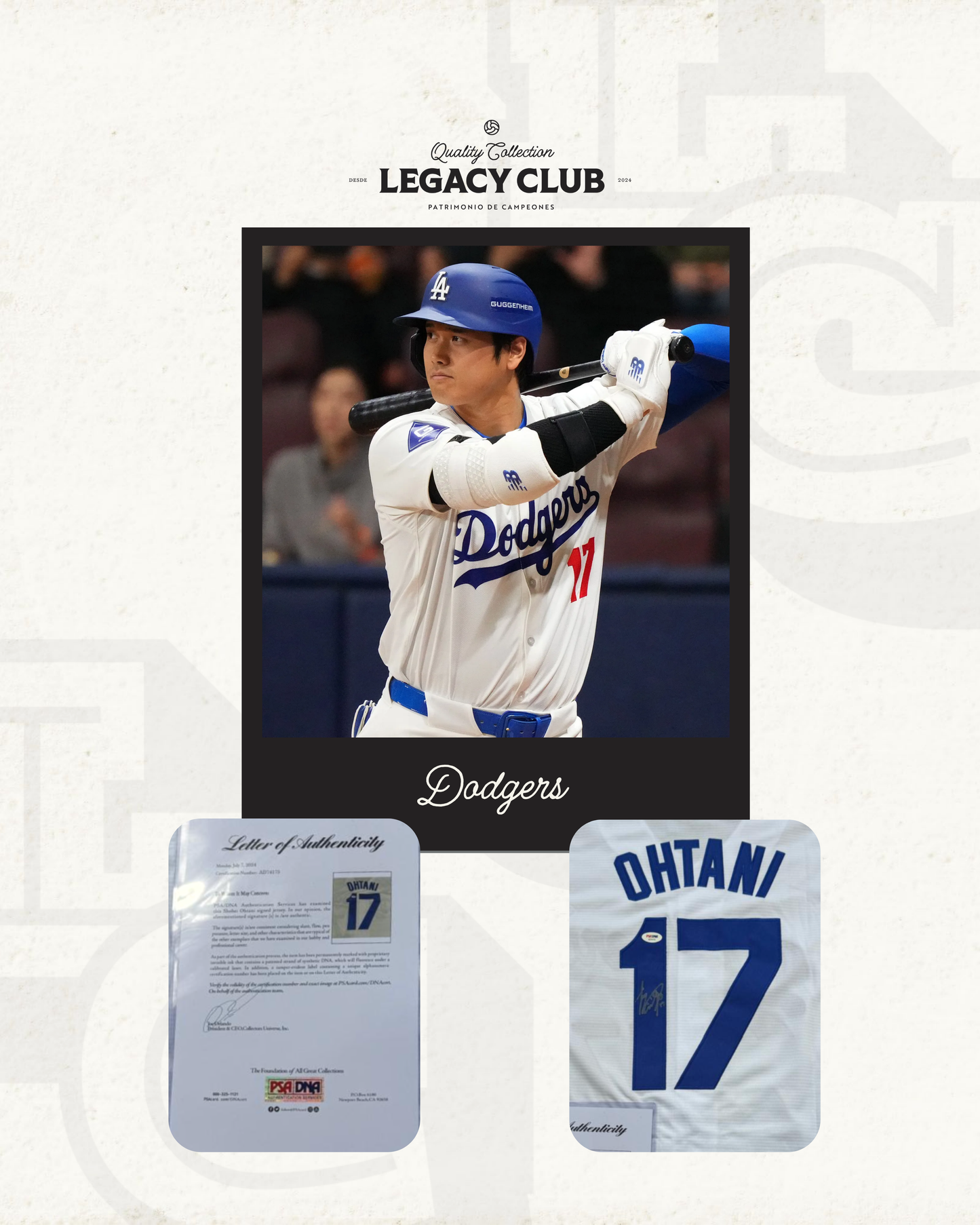 Jersey firmado Shohei Ohtani LA Dodgers