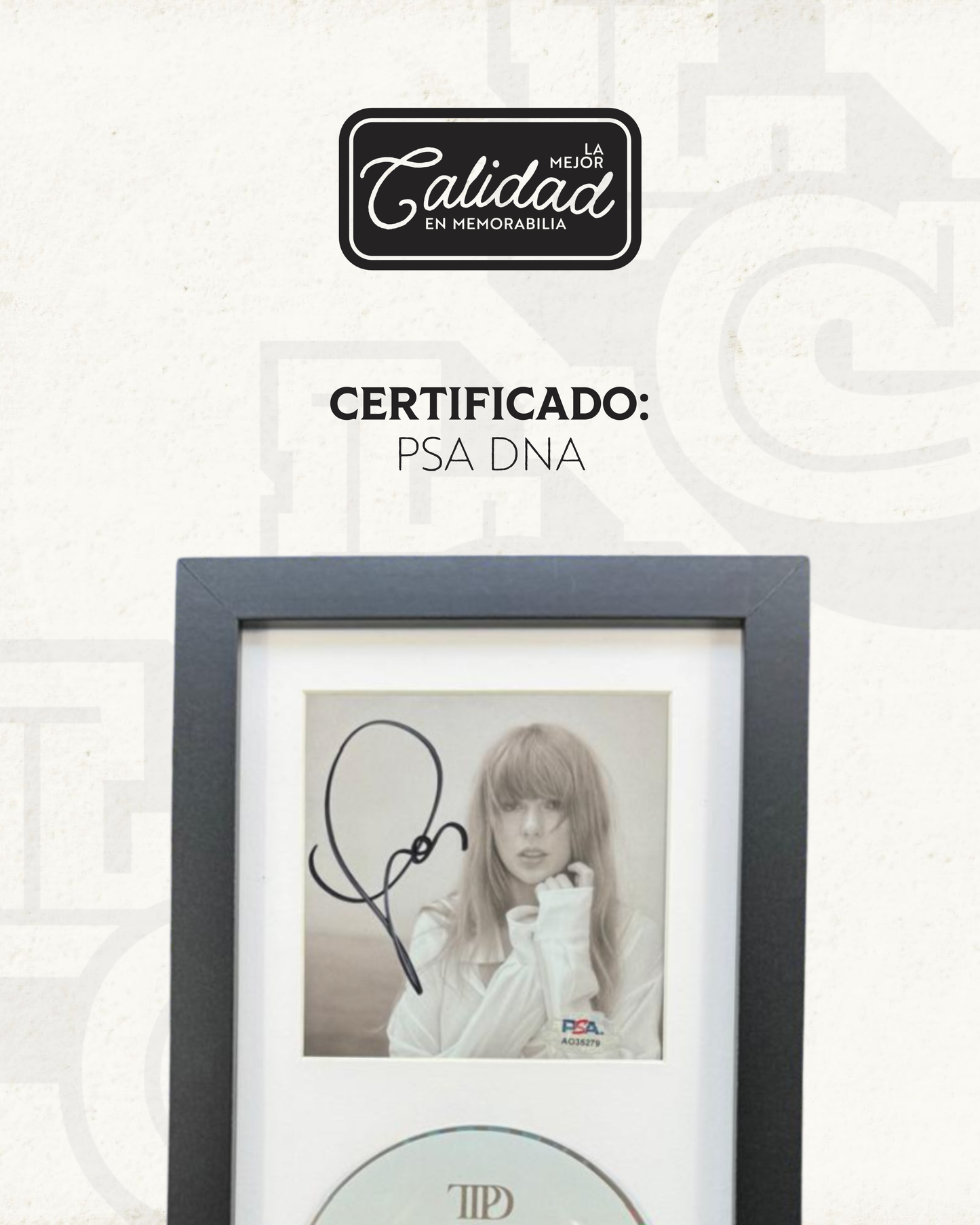 TAYLOR SWIFT DISCO ENMARCADO