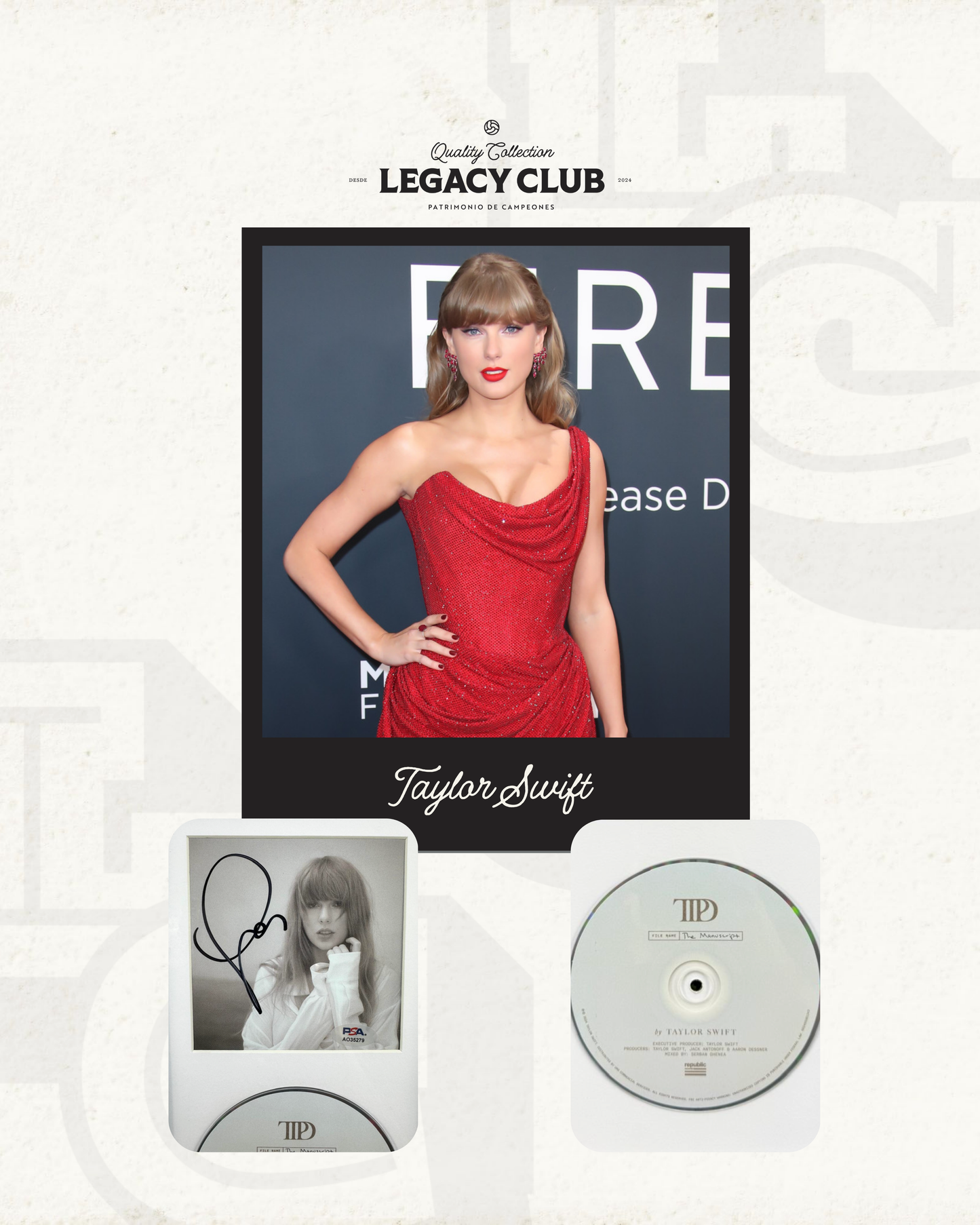 TAYLOR SWIFT DISCO ENMARCADO