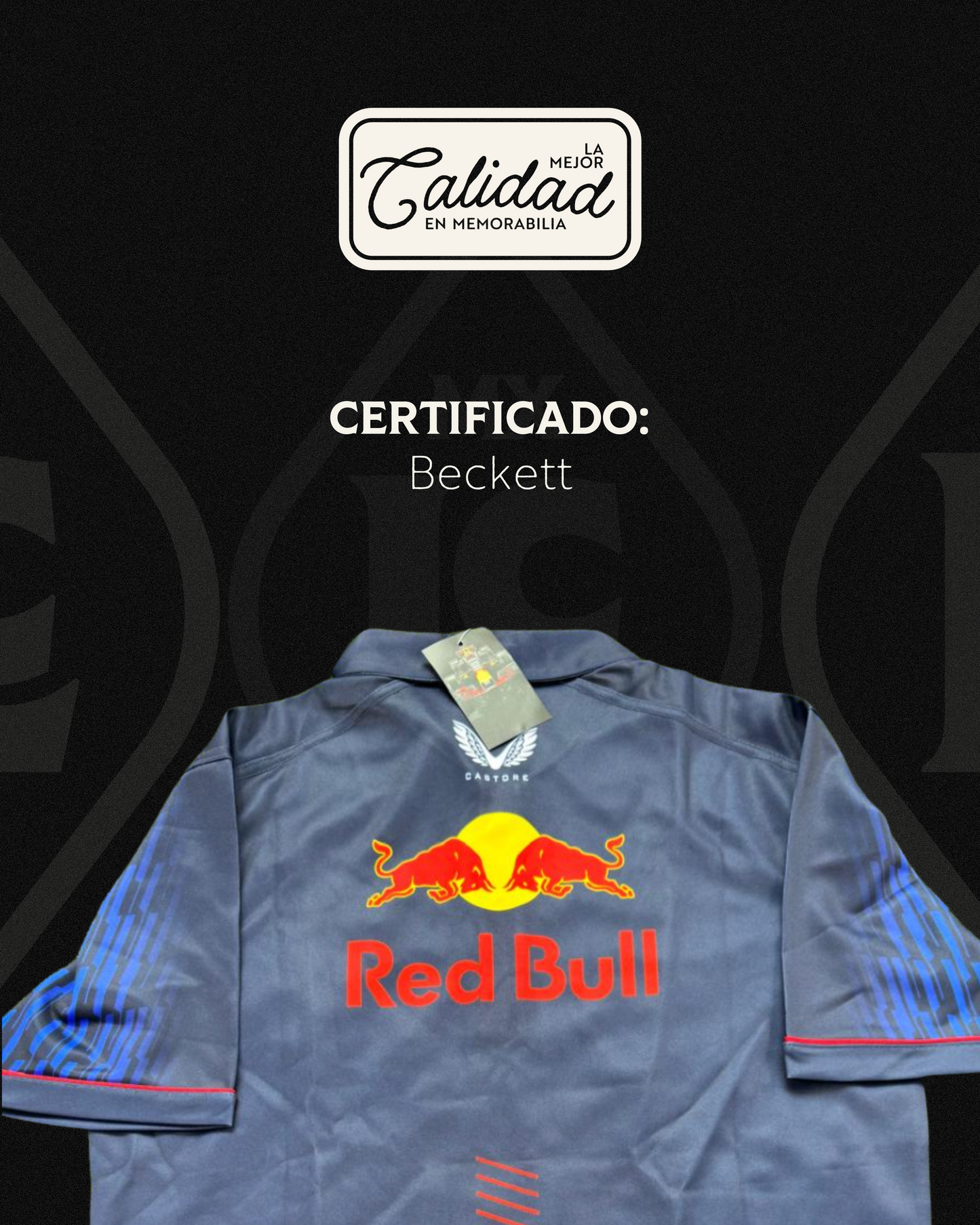 Playera firmada Sergio Perez Red Bull