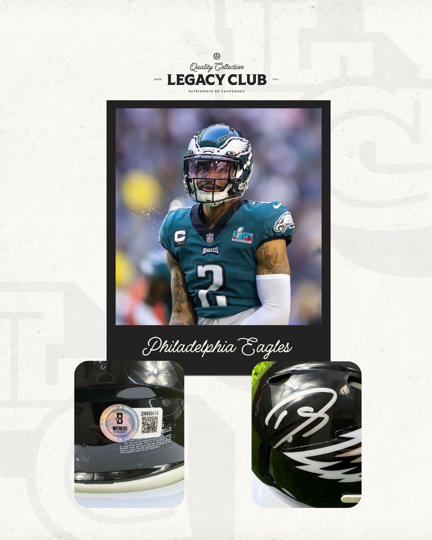 Mini Casco Darius Slay Philadelphia Eagles