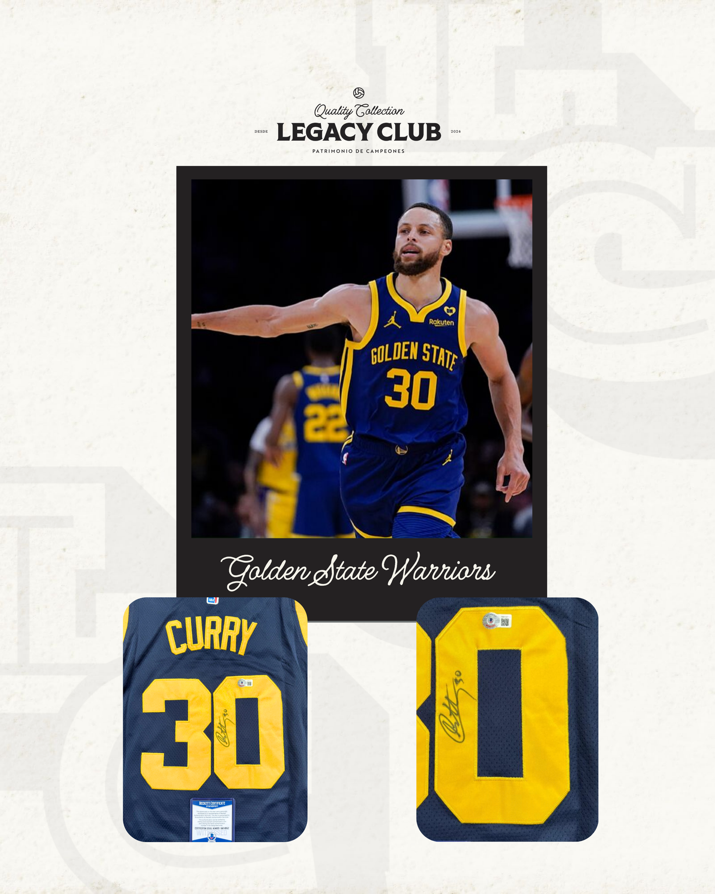 Jersey firmado Stephen Curry Golden State Warriors