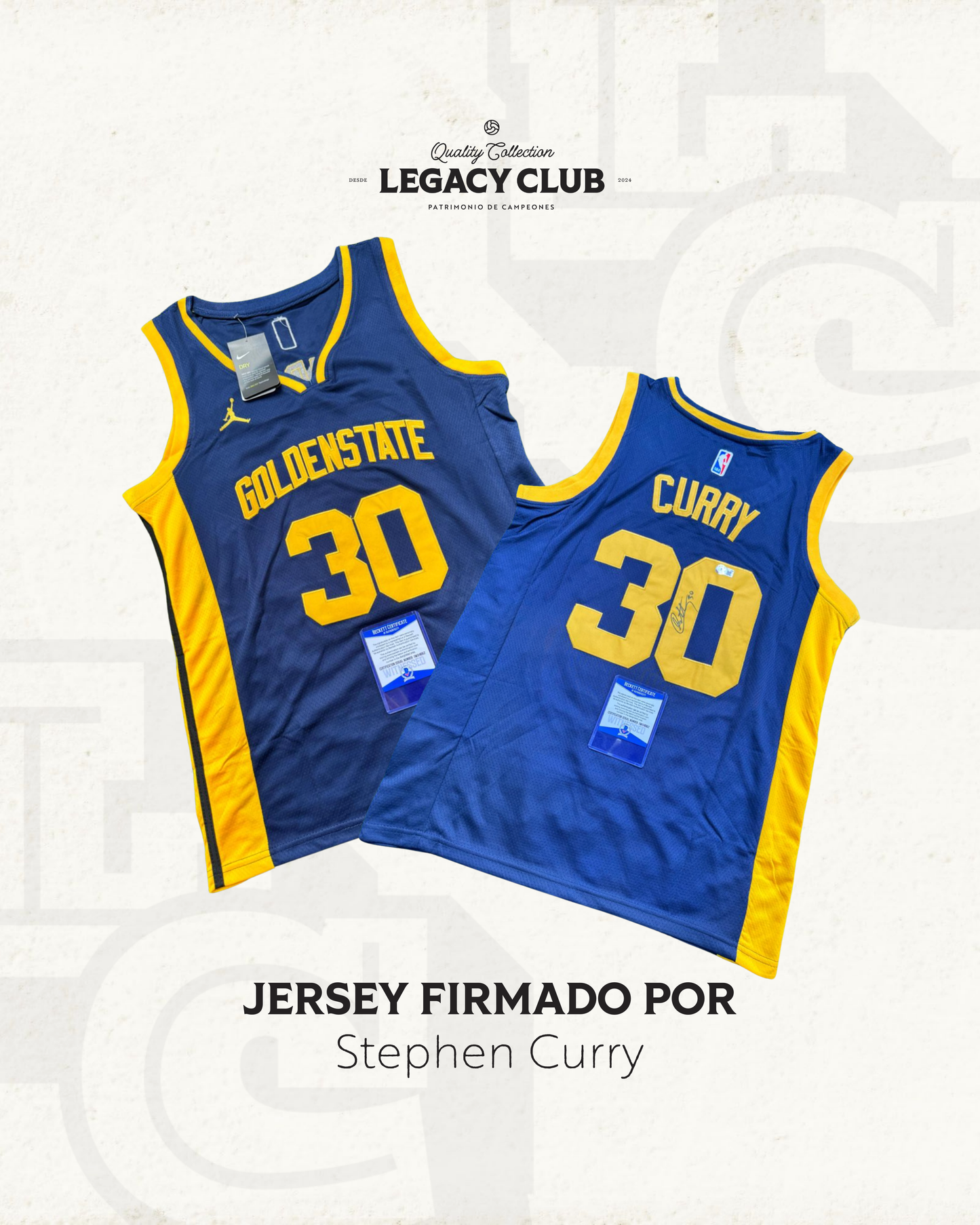 Jersey firmado Stephen Curry Golden State Warriors
