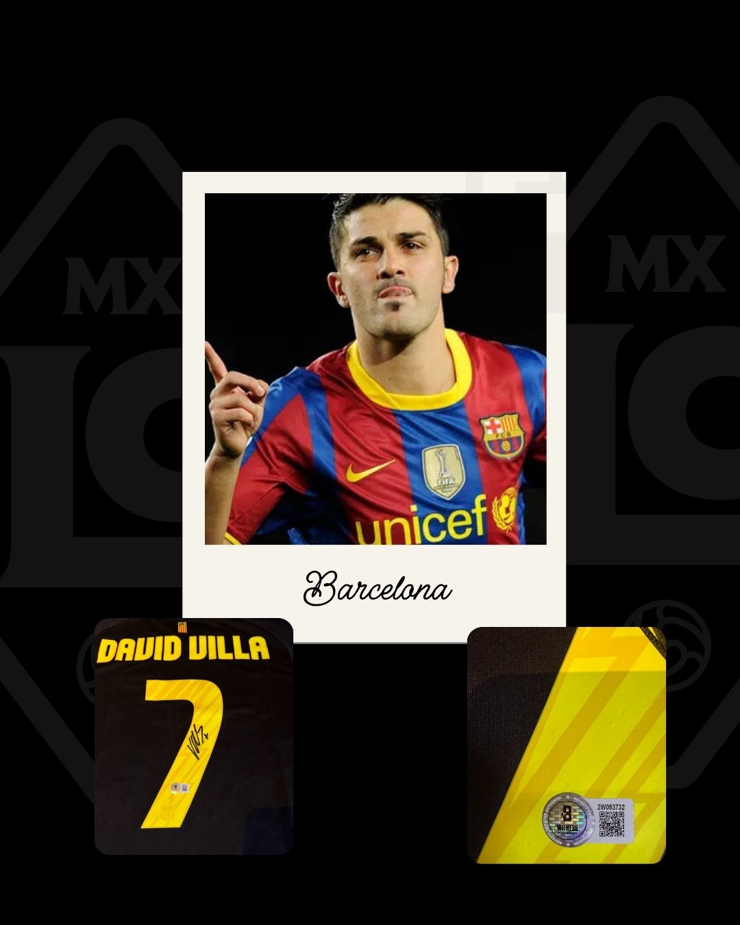 David Villa Barcelona Visita
