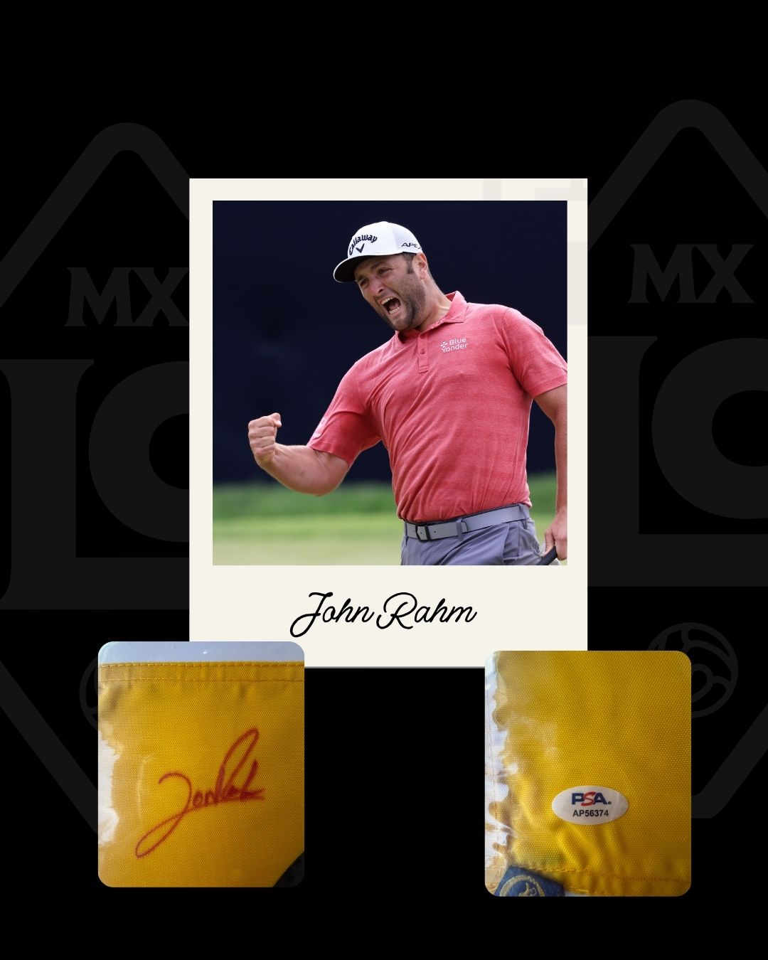 Bandera firmada John Rahm