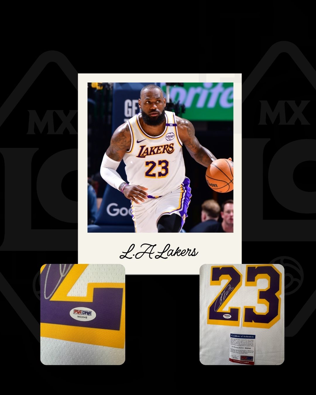 Jersey firmado Lebron James Lakers