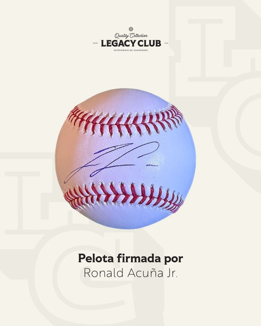 Pelota firmada Ronald Acuña Jr.