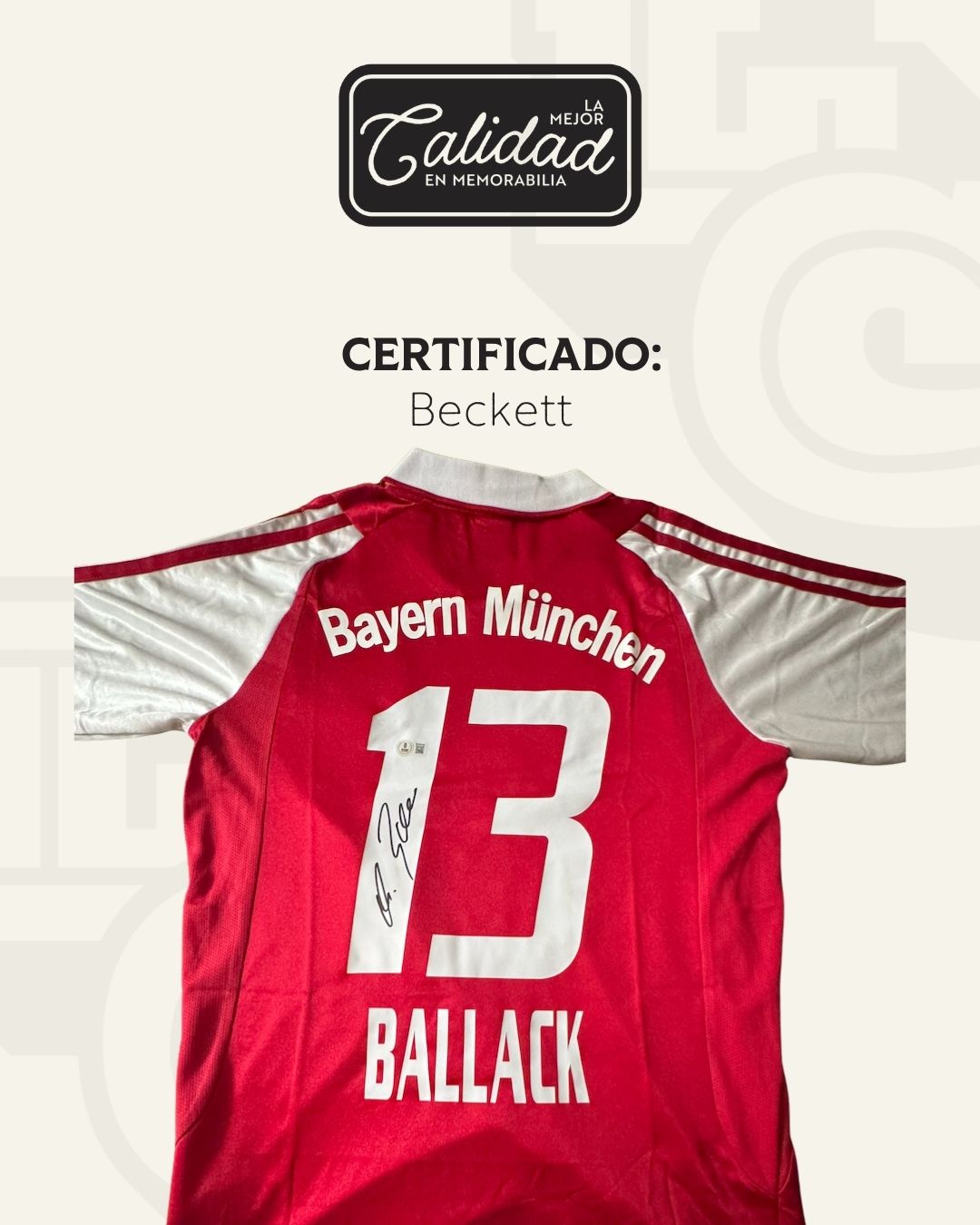 Jersey firmado Michael Ballack Bayern Munich 2002 - 2003