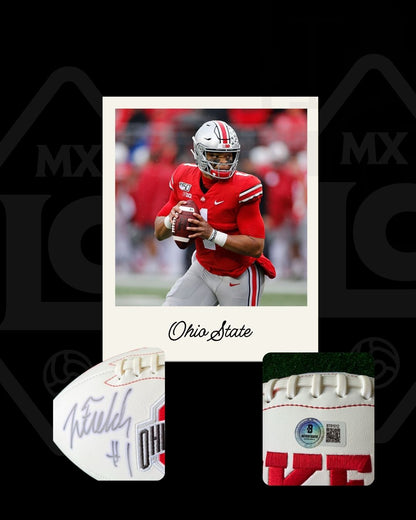 Balón firmado Justin Fields Ohio State