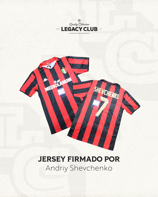 Camiseta Autografiada Andriy Shevchenko AC. Milán 1989-1990