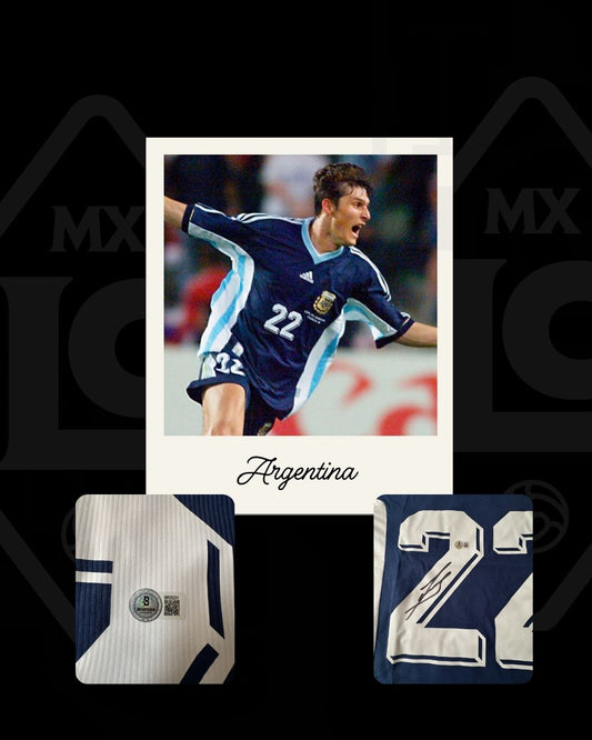 Jersey firmado Javier Zanetti Argentina 1998