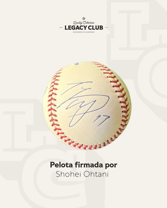 Pelota firmada Shohei Ohtani