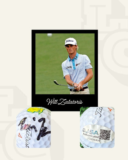 Pelota firmada Will Zalatoris
