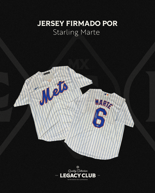 Jersey Autografiado Starling Marte NY Mets