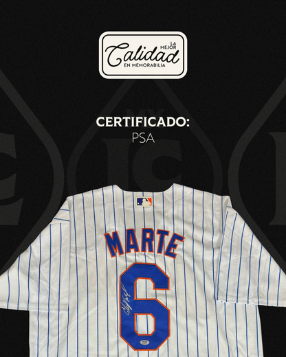 Jersey Autografiado Starling Marte NY Mets