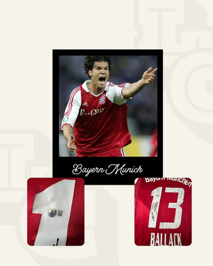 Jersey firmado Michael Ballack Bayern Munich 2002 - 2003