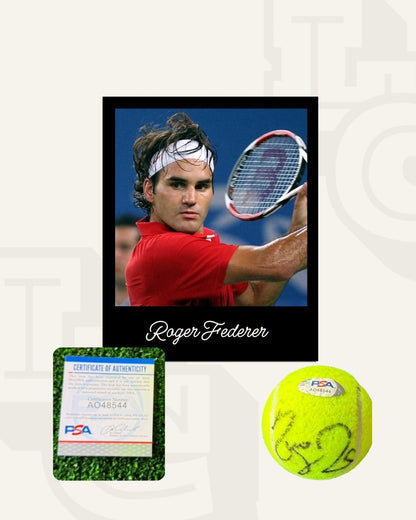 Pelota firmada Roger Federer