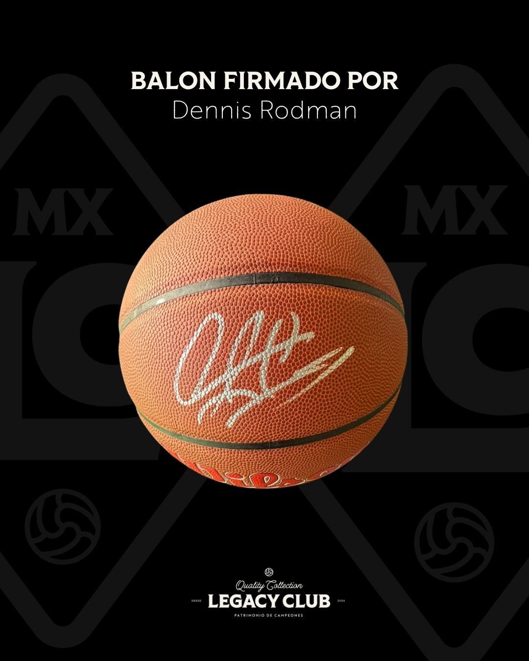 Balon firmado Dennis Rodman Chicago Bulls