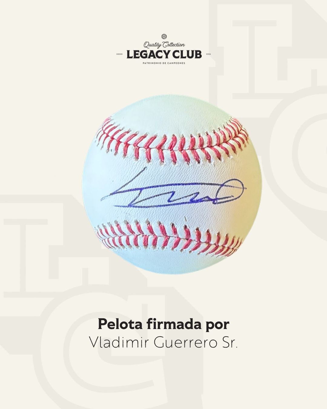 Pelota firmada Vladimir Guerrero Sr.