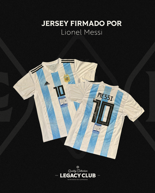 Camiseta Autografiada Lionel Messi Argentina 2018