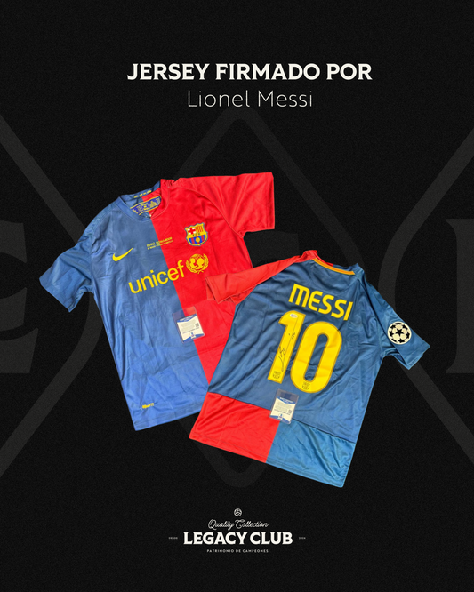 Camiseta Autografiada Lionel Messi Final Champions League 2009