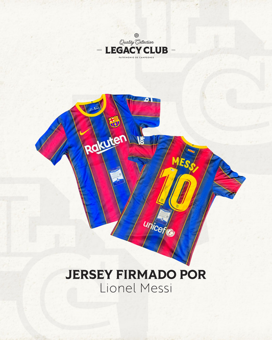 Camiseta Autografiada Lionel Messi Barcelona 2021