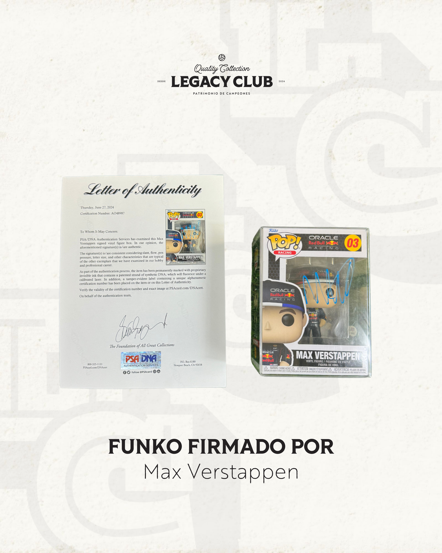 Funko Pop Max Verstappen Red Bull