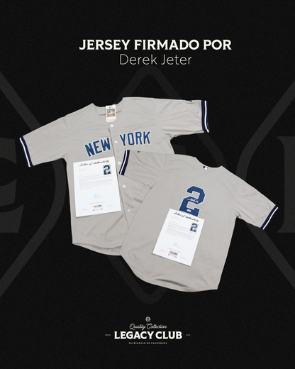 Camiseta Autografiada Derek Jeter Yankees