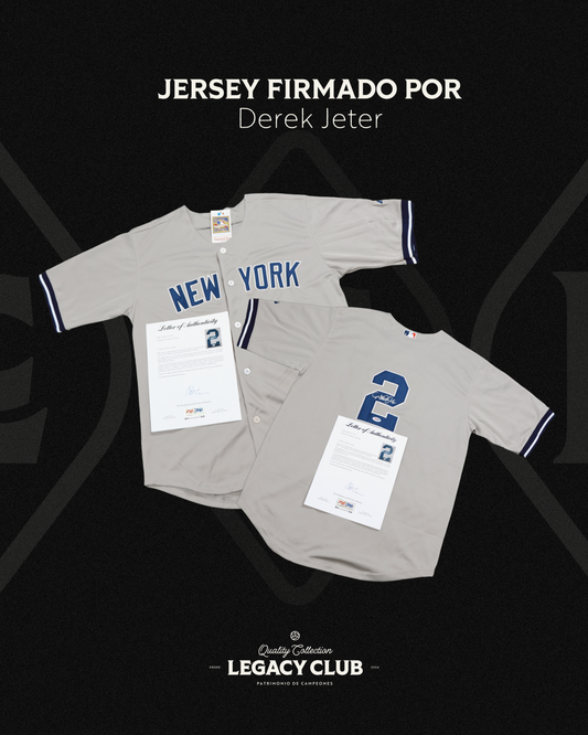 Camiseta Autografiada Derek Jeter Yankees