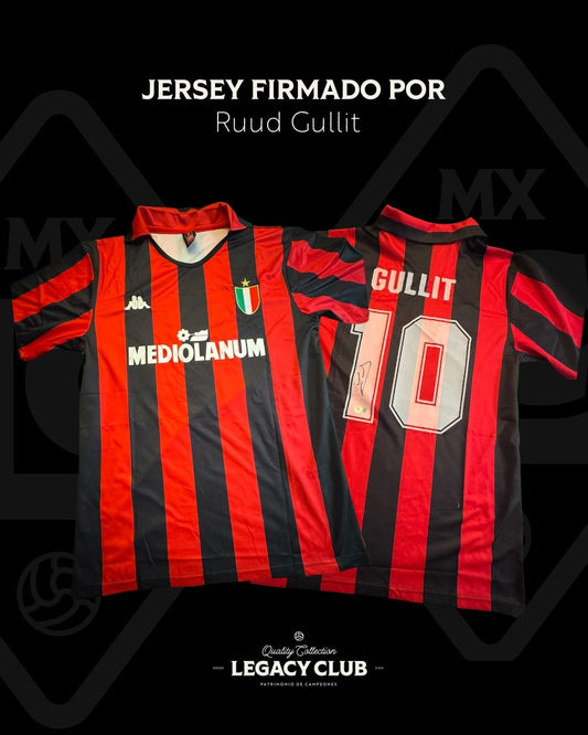 Jersey firmado Ruud Gullit AC Milan 1990