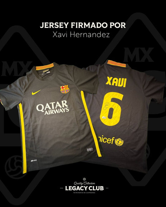 Jersey firmado Xavi Hernandez Barcelona 2011 - 2012