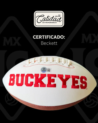 Balón firmado Justin Fields Ohio State