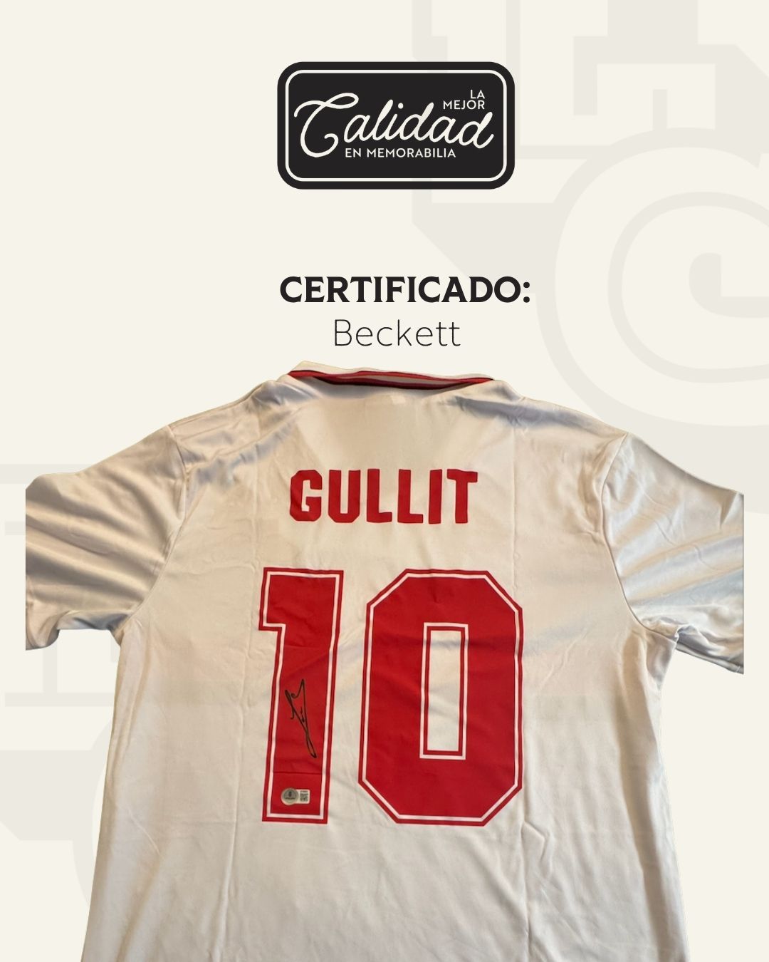 Jersey firmado Ruud Gullit AC Milan 1994