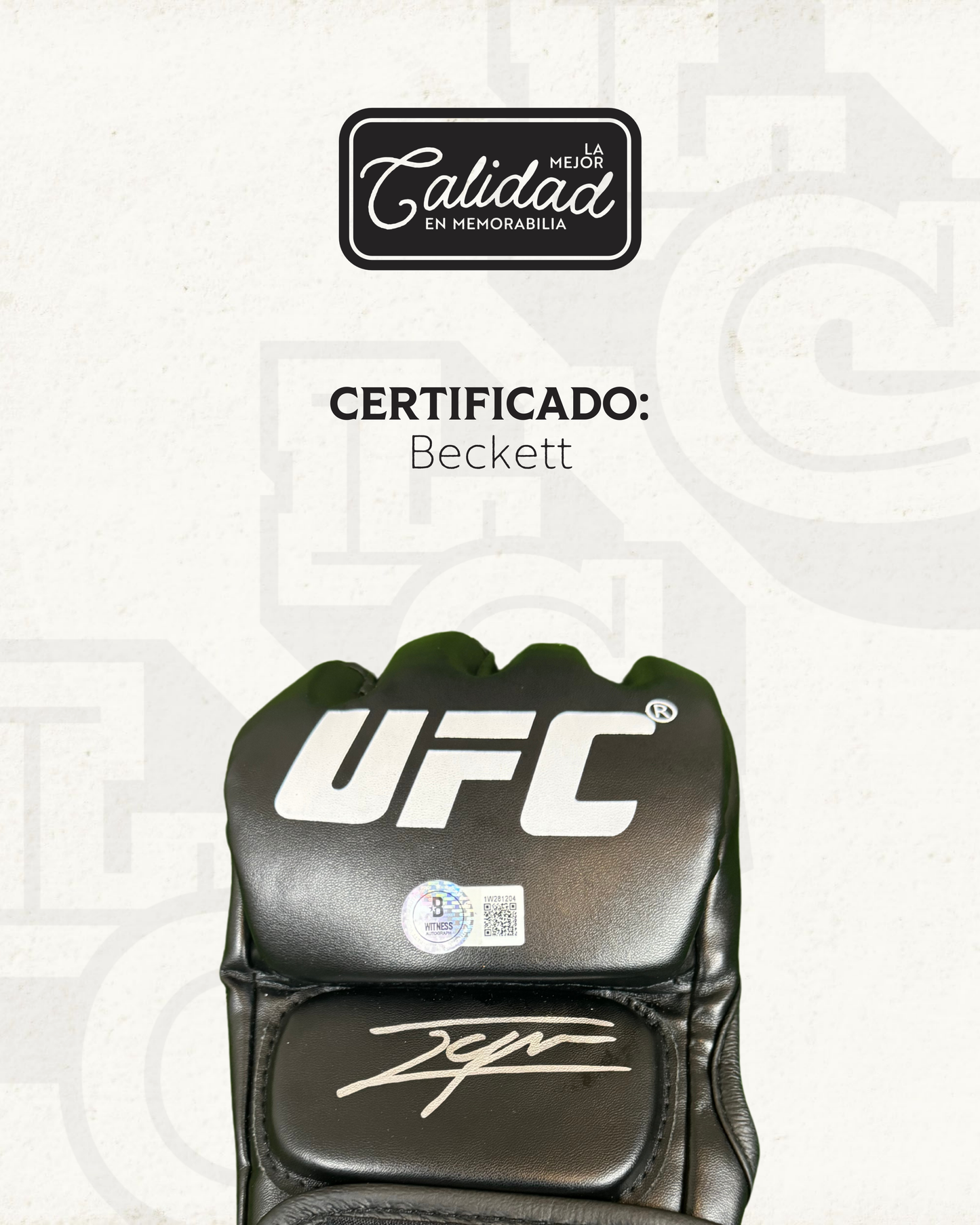 Guantes lia Topuria UFC