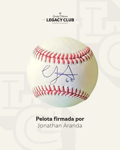Pelota firmada Jonathan Aranda