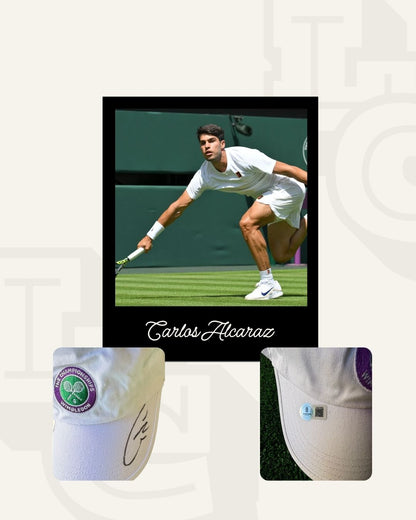 Gorra firmada Carlos Alcaraz Wimbledon