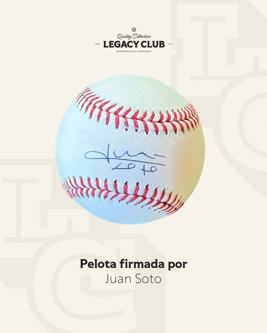 Pelota firmada Juan Soto