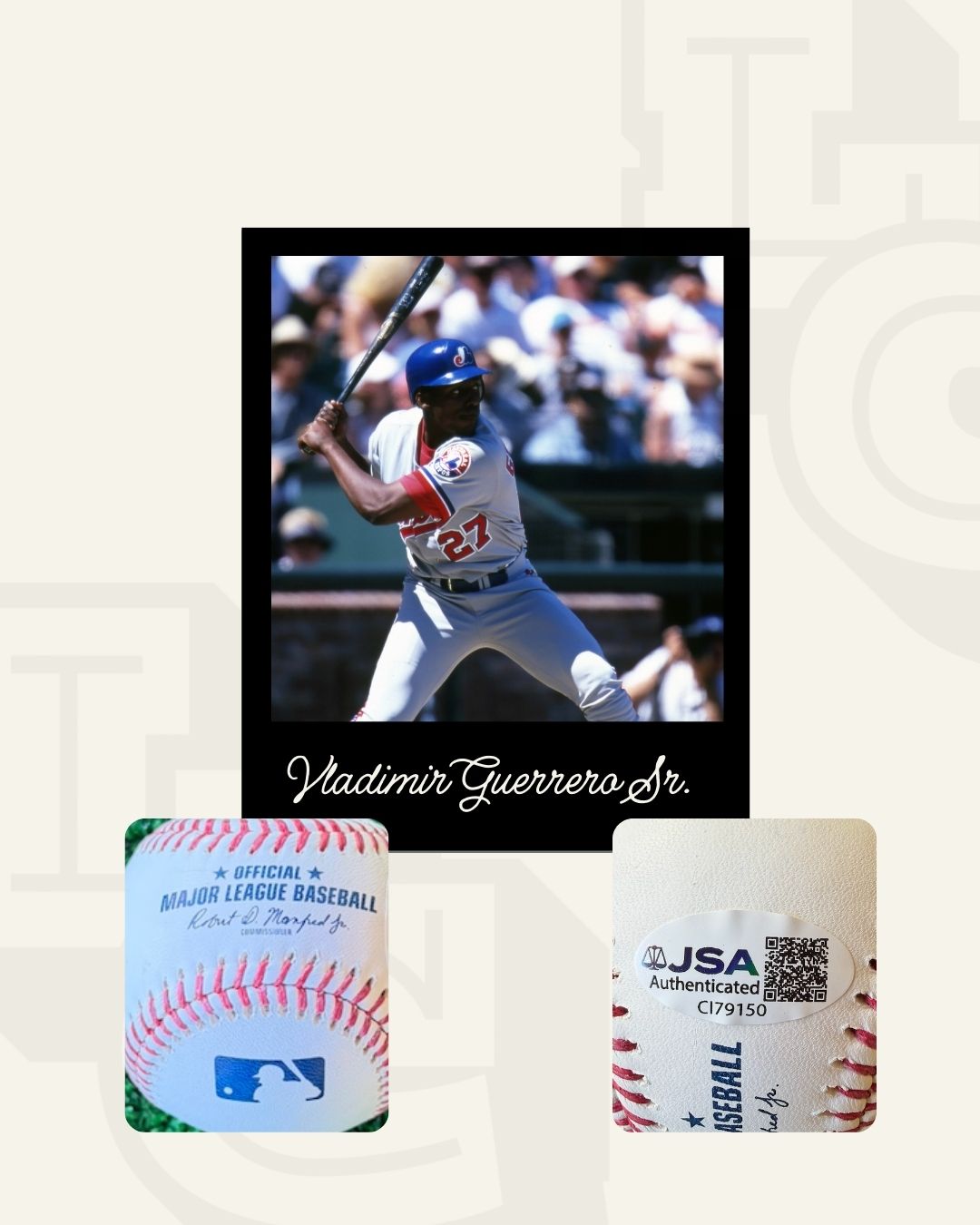 Pelota firmada Vladimir Guerrero Sr.