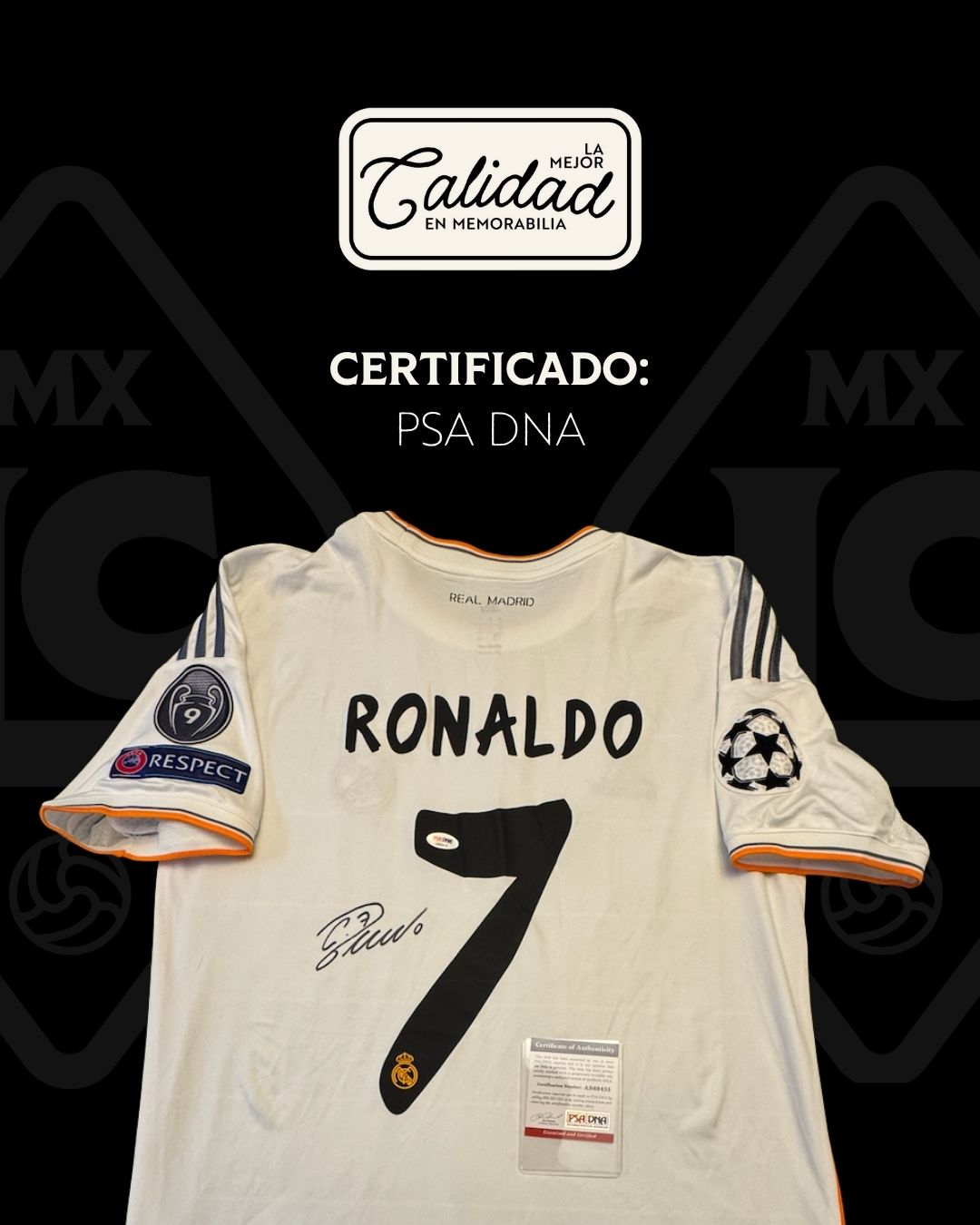 Jersey firmado Cristiano Ronaldo Real Madrid 2014